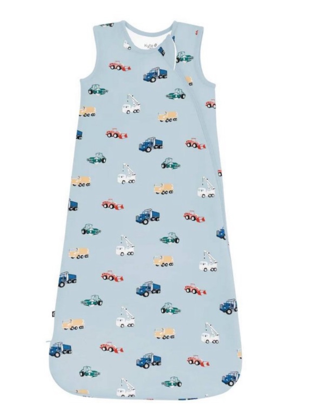 Kyte Baby Light Blue Construction Vehicle Print Sleep Sack 1.0 Tog in size Large